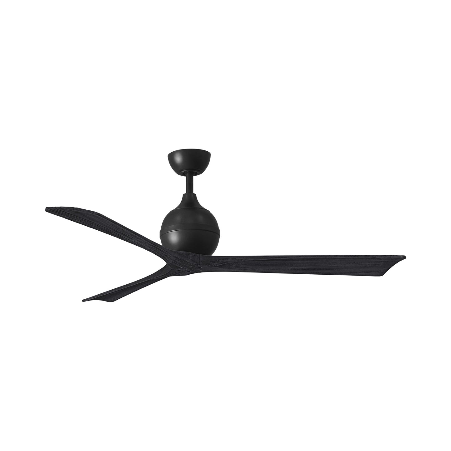 Irene Ceiling Fan in Matte Black/Matte Black (3-Blade/60-Inch).