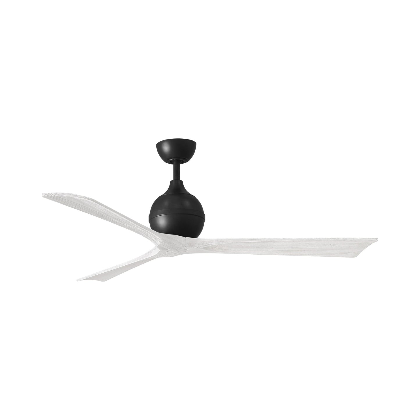 Irene Ceiling Fan in Matte Black/Matte White (3-Blade/60-Inch).