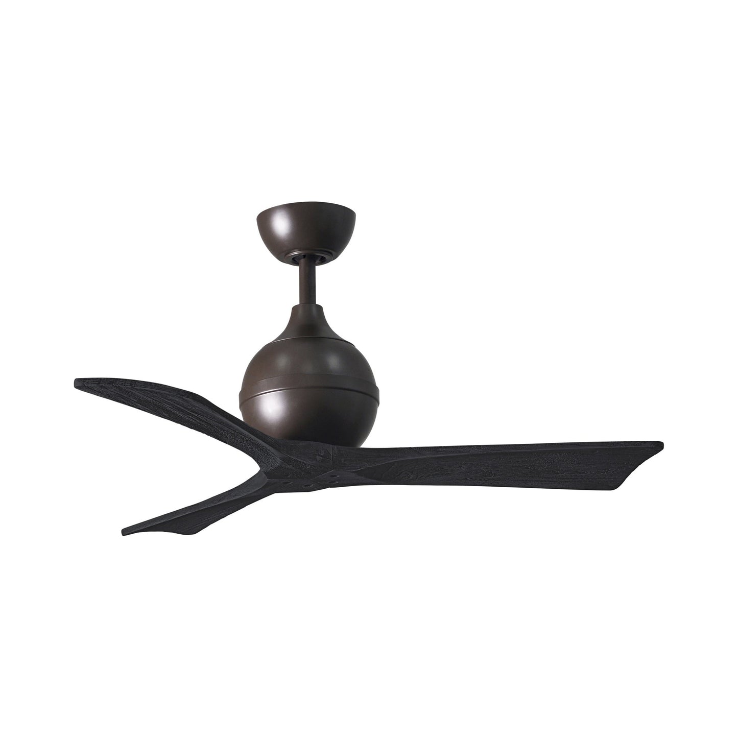 Irene Ceiling Fan in Textured Bronze/Matte Black (3-Blade/42-Inch).