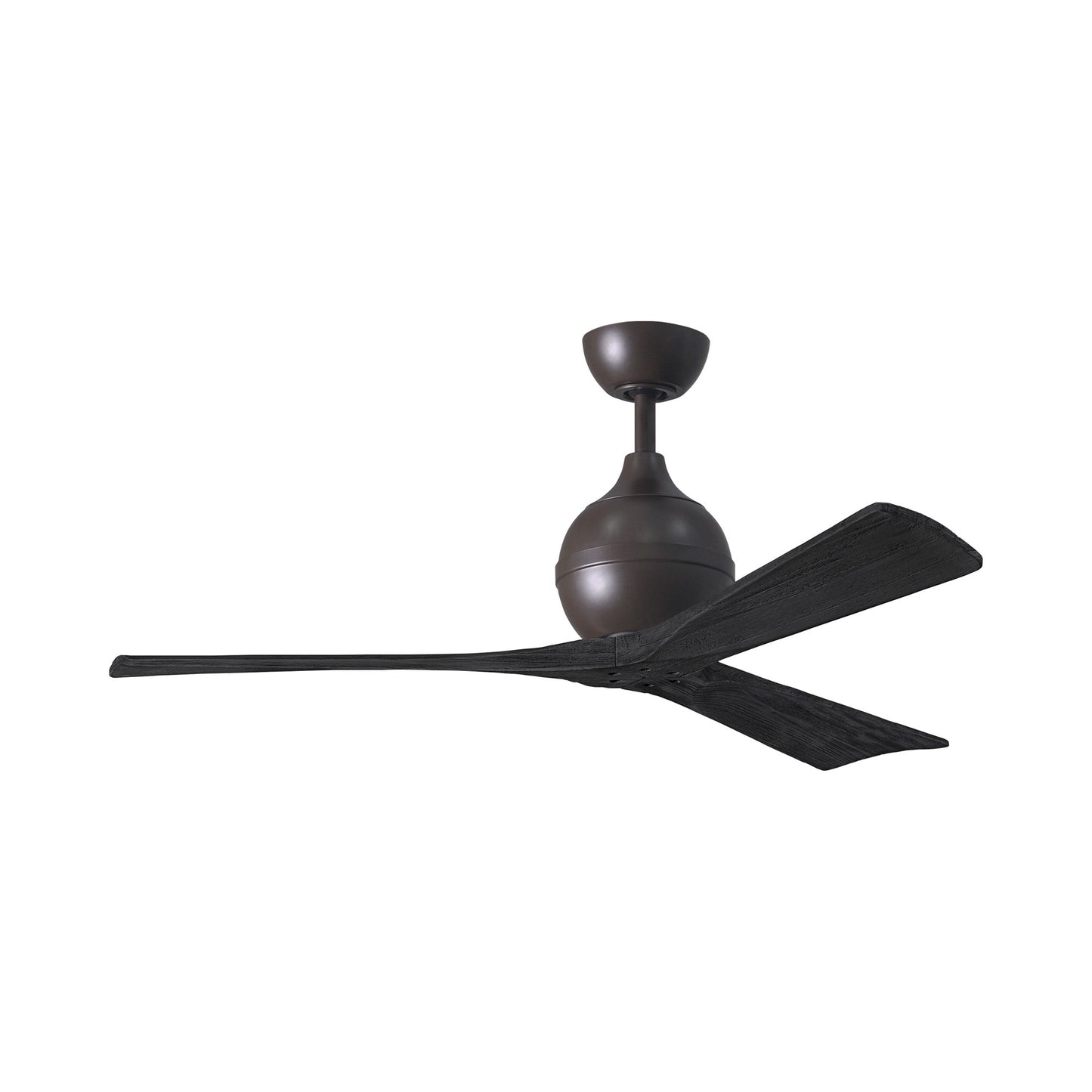 Irene Ceiling Fan in Textured Bronze/Matte Black (3-Blade/52-Inch).