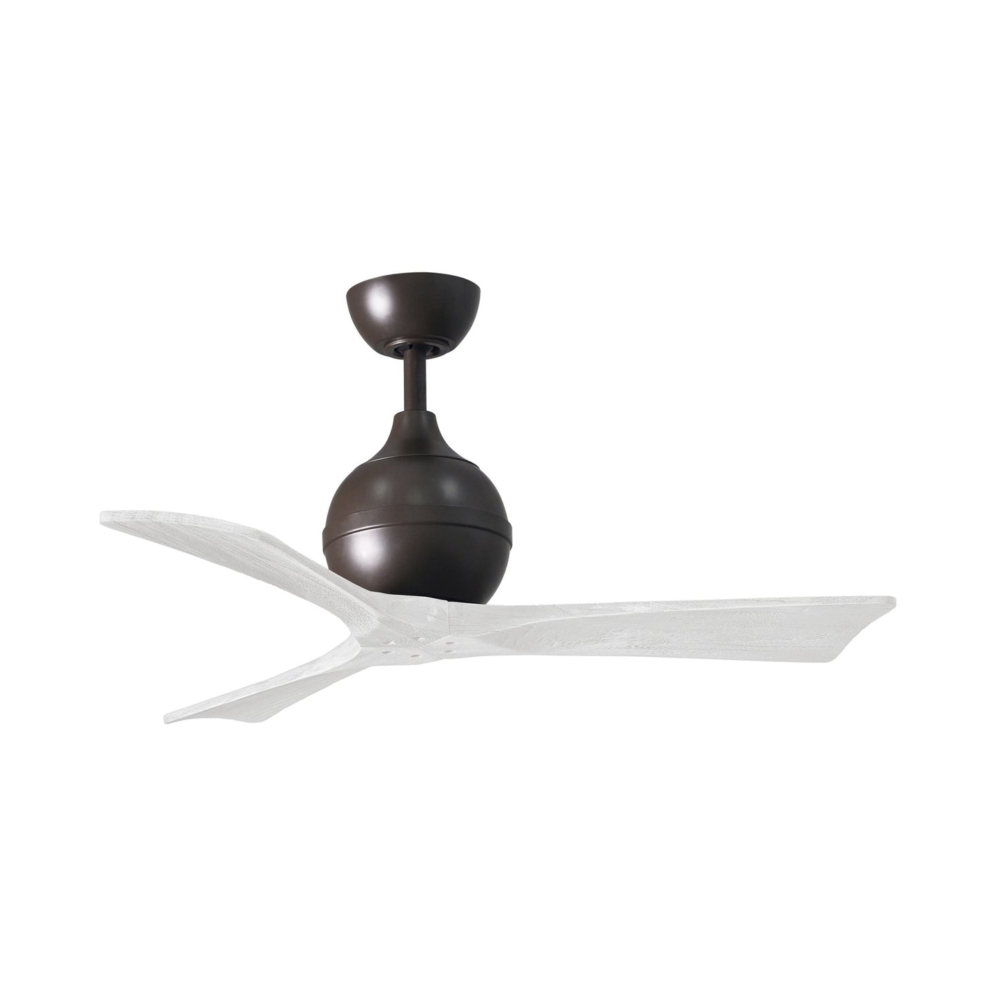 Irene Ceiling Fan in Textured Bronze/Matte White (3-Blade/42-Inch).