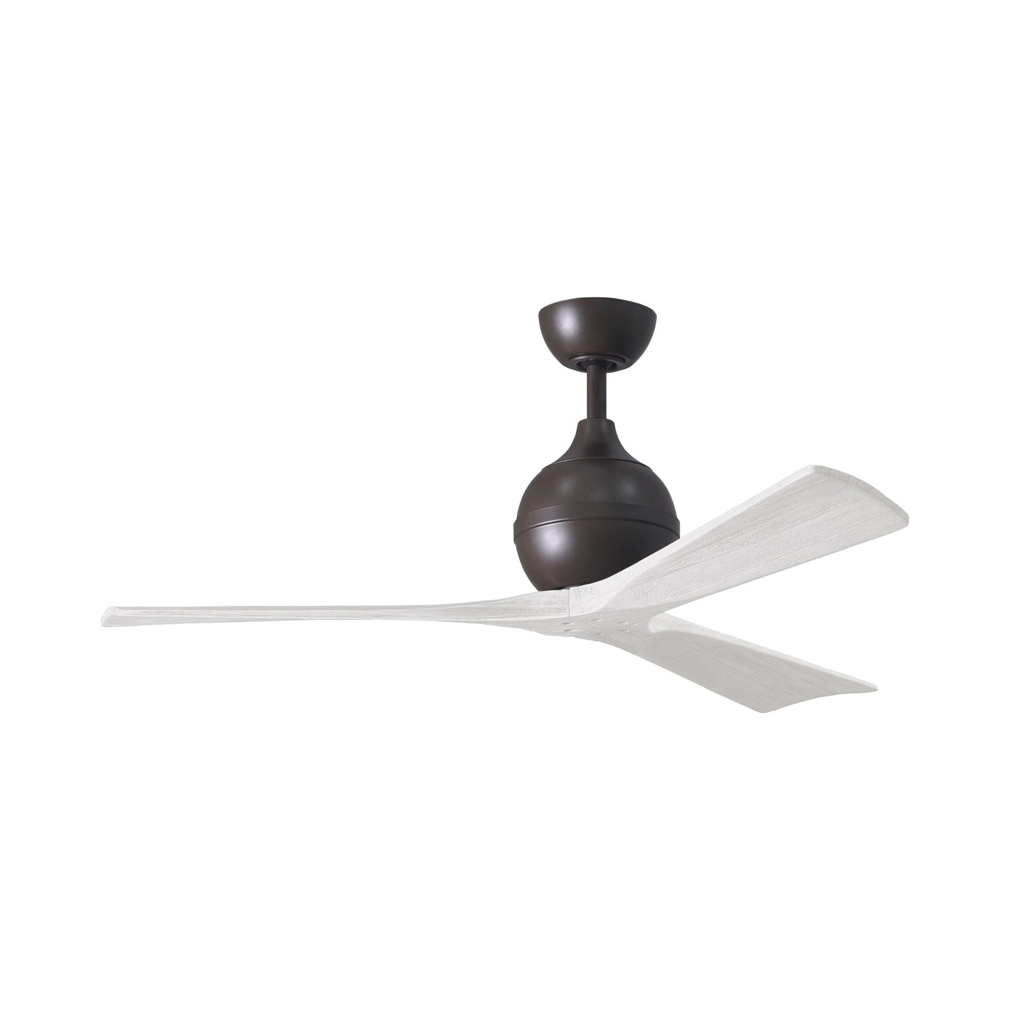 Irene Ceiling Fan in Textured Bronze/Matte White (3-Blade/52-Inch).