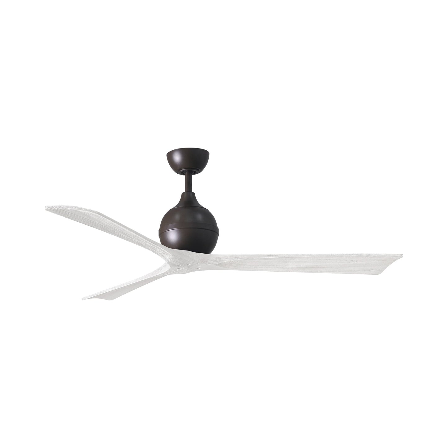 Irene Ceiling Fan in Textured Bronze/Matte White (3-Blade/60-Inch).