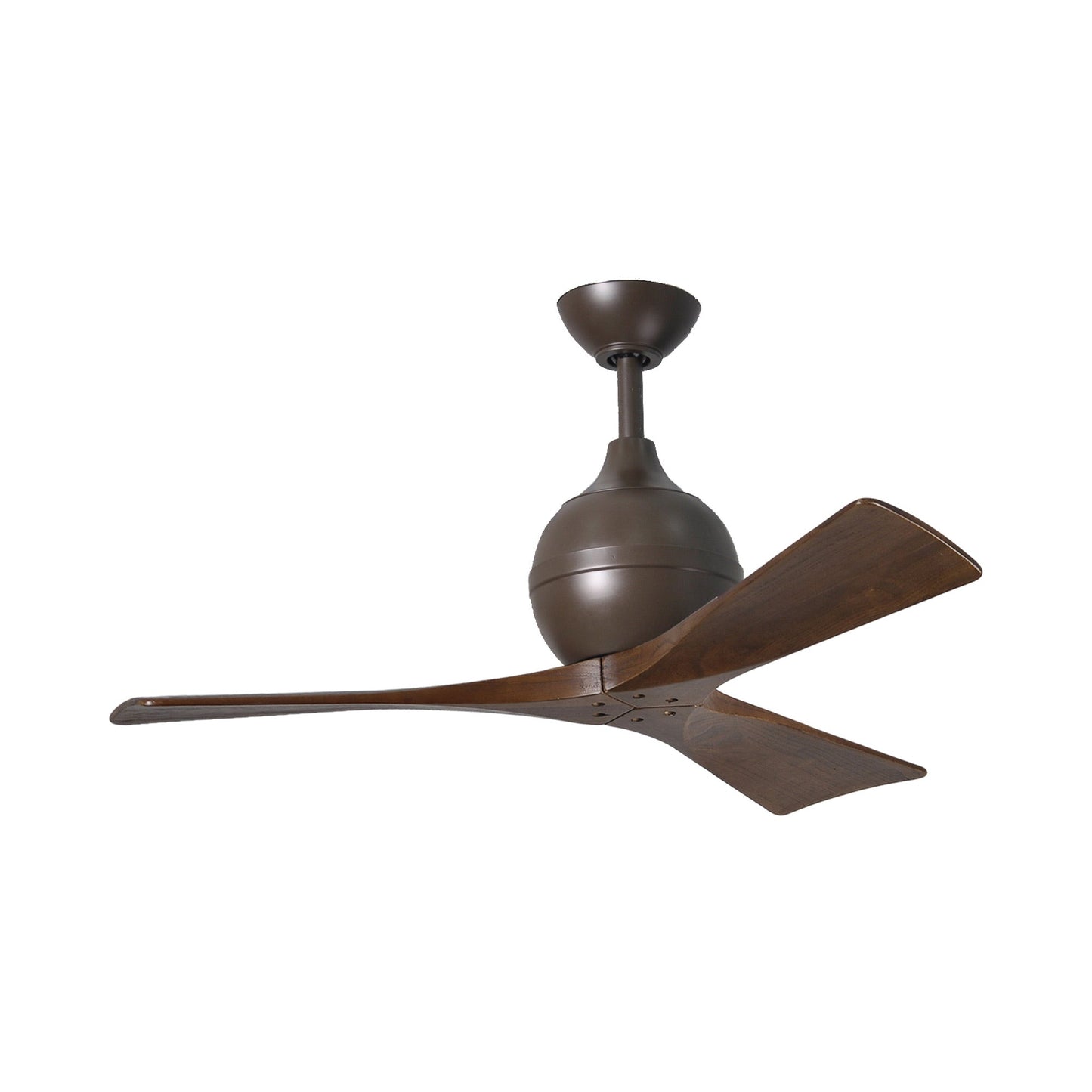 Irene Ceiling Fan in Textured Bronze/Walnut (3-Blade/42-Inch).