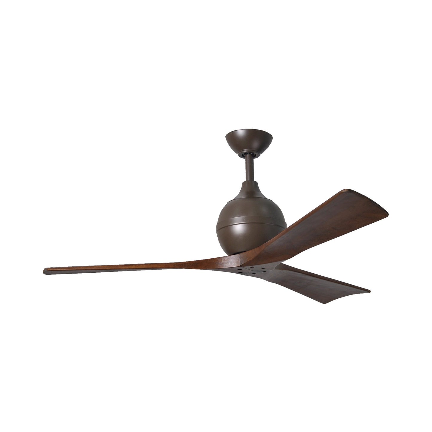 Irene Ceiling Fan in Textured Bronze/Walnut (3-Blade/52-Inch).