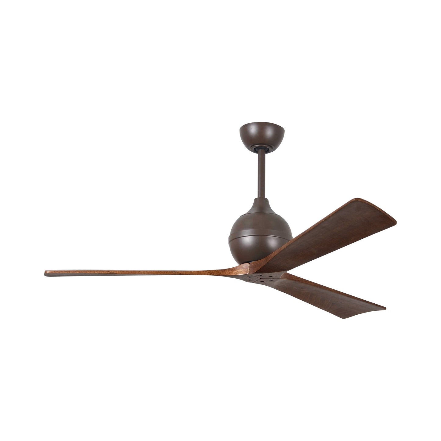 Irene Ceiling Fan in Textured Bronze/Walnut (3-Blade/60-Inch).