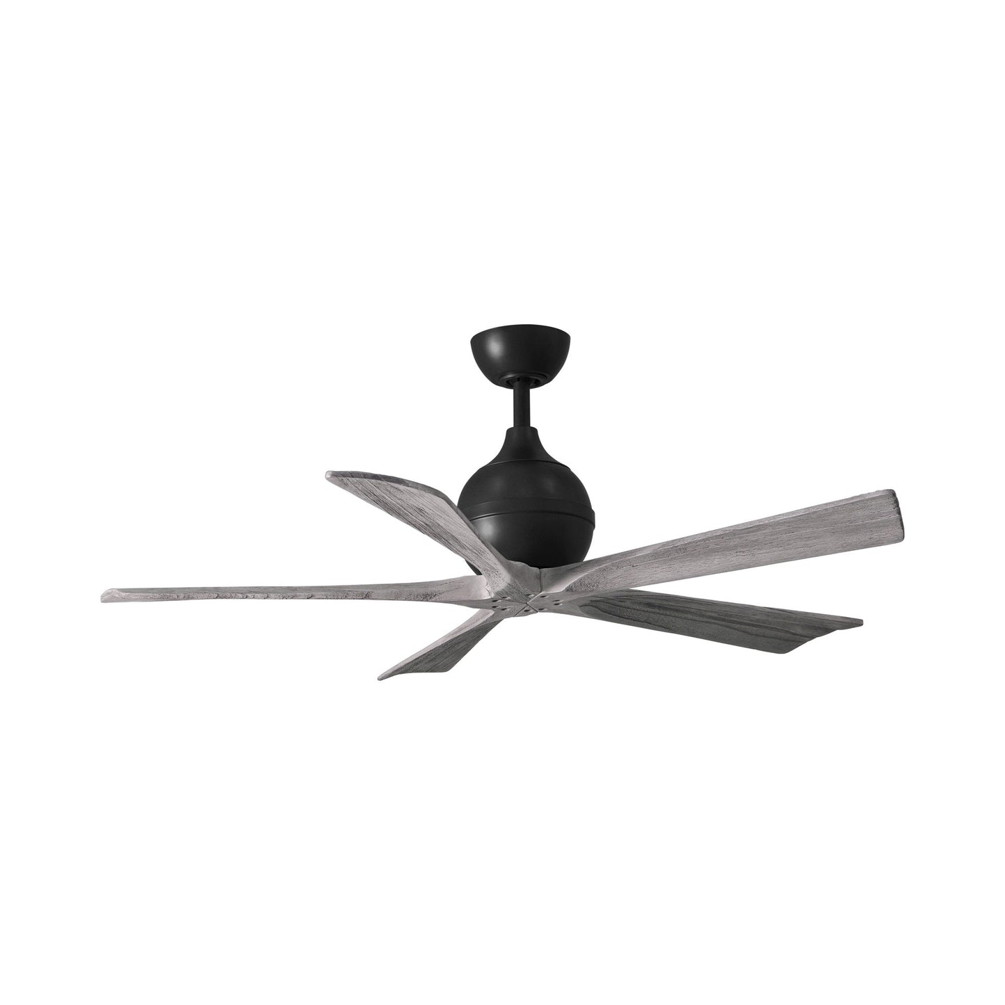 Irene Ceiling Fan in Matte Black/Barn Wood (5-Blade/52-Inch).