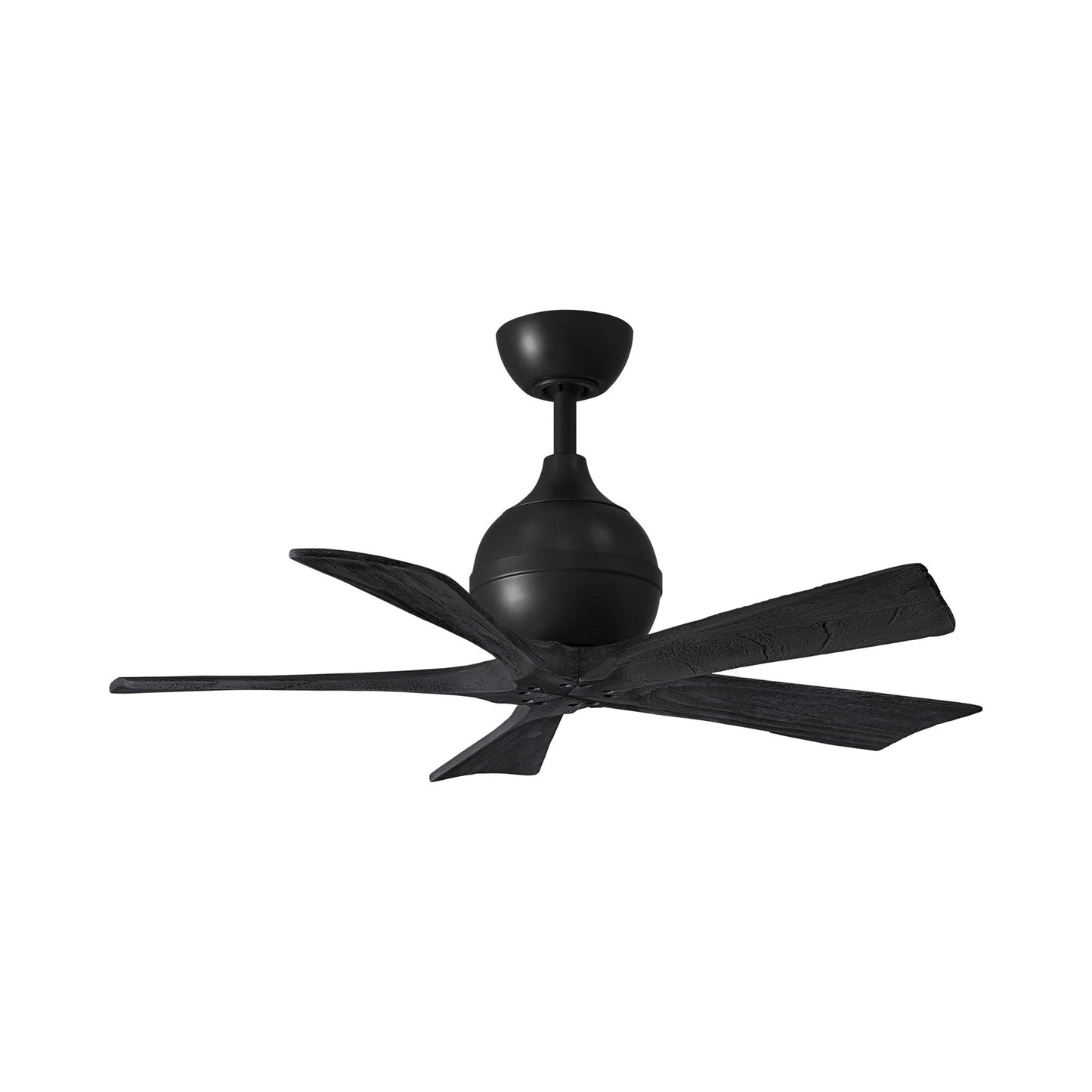 Irene Ceiling Fan in Matte Black/Matte Black (5-Blade/42-Inch).