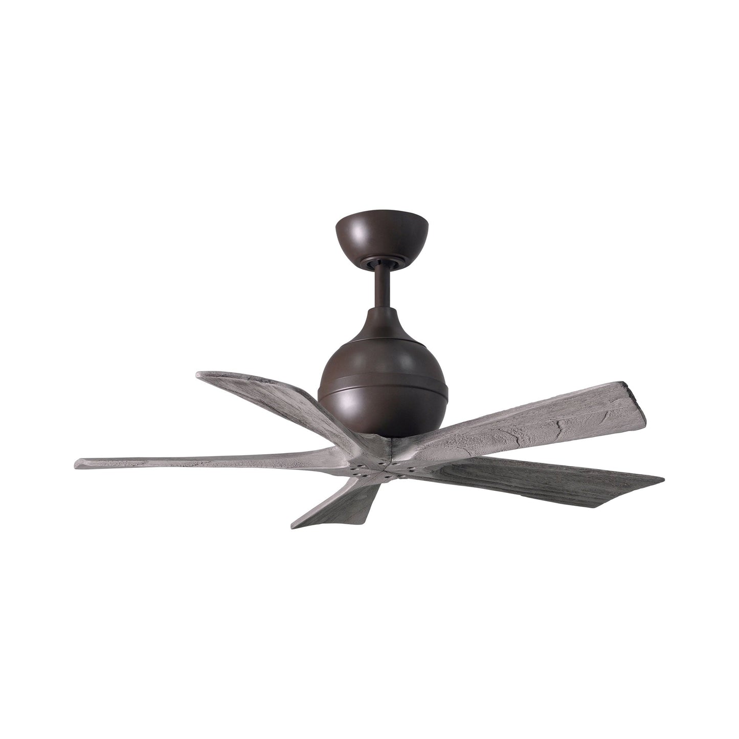 Irene Ceiling Fan in Textured Bronze/Barn Wood (5-Blade/42-Inch).