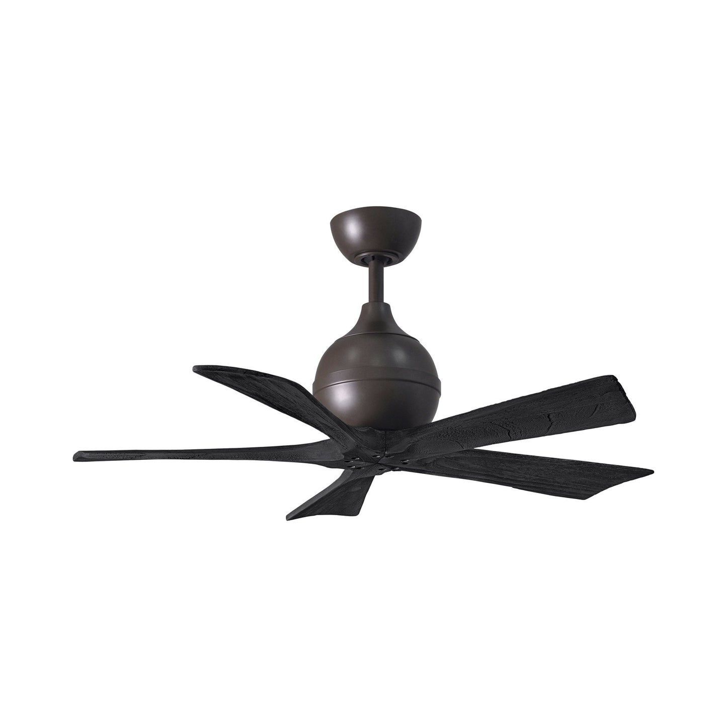 Irene Ceiling Fan in Textured Bronze/Matte Black (5-Blade/42-Inch).