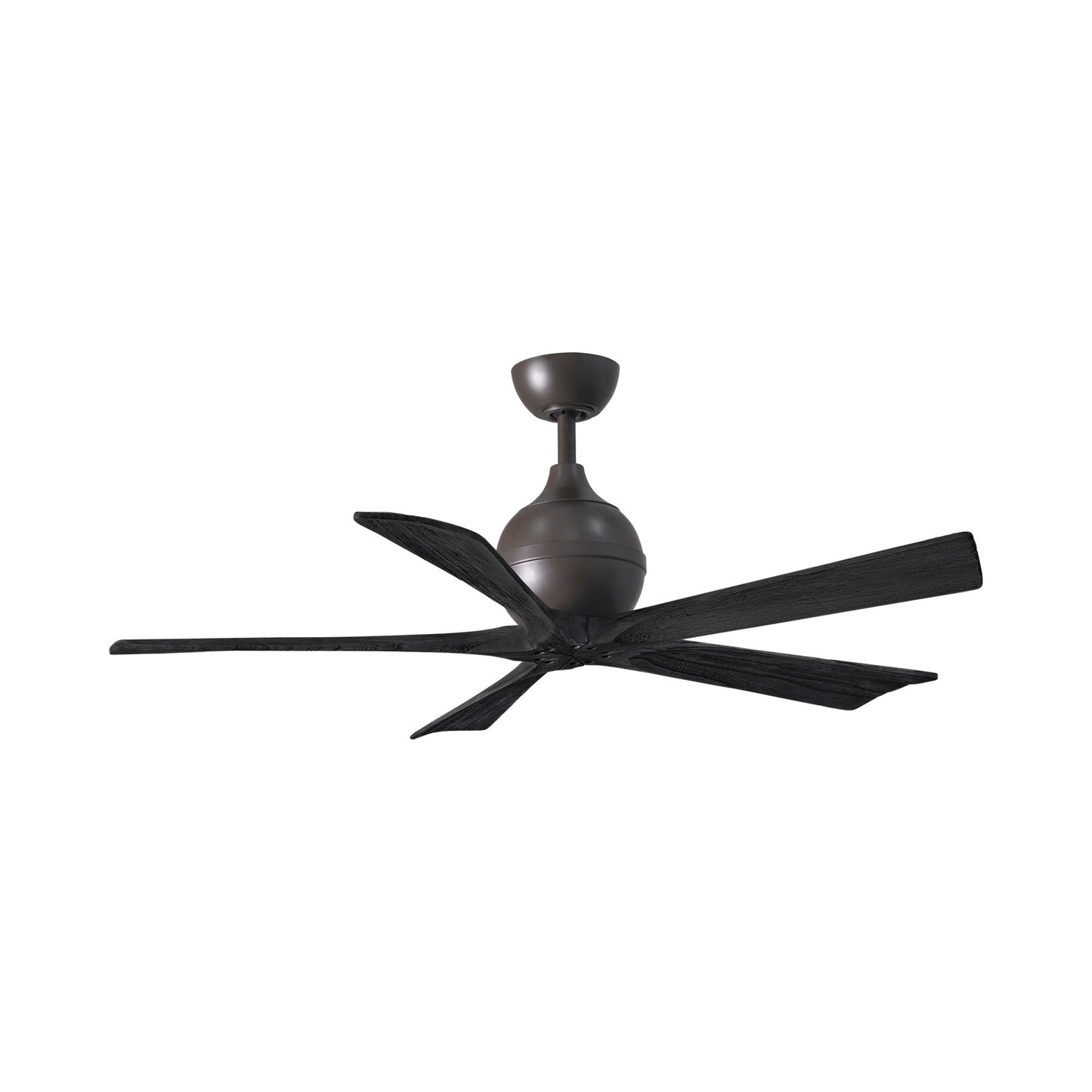 Irene Ceiling Fan in Textured Bronze/Matte Black (5-Blade/52-Inch).