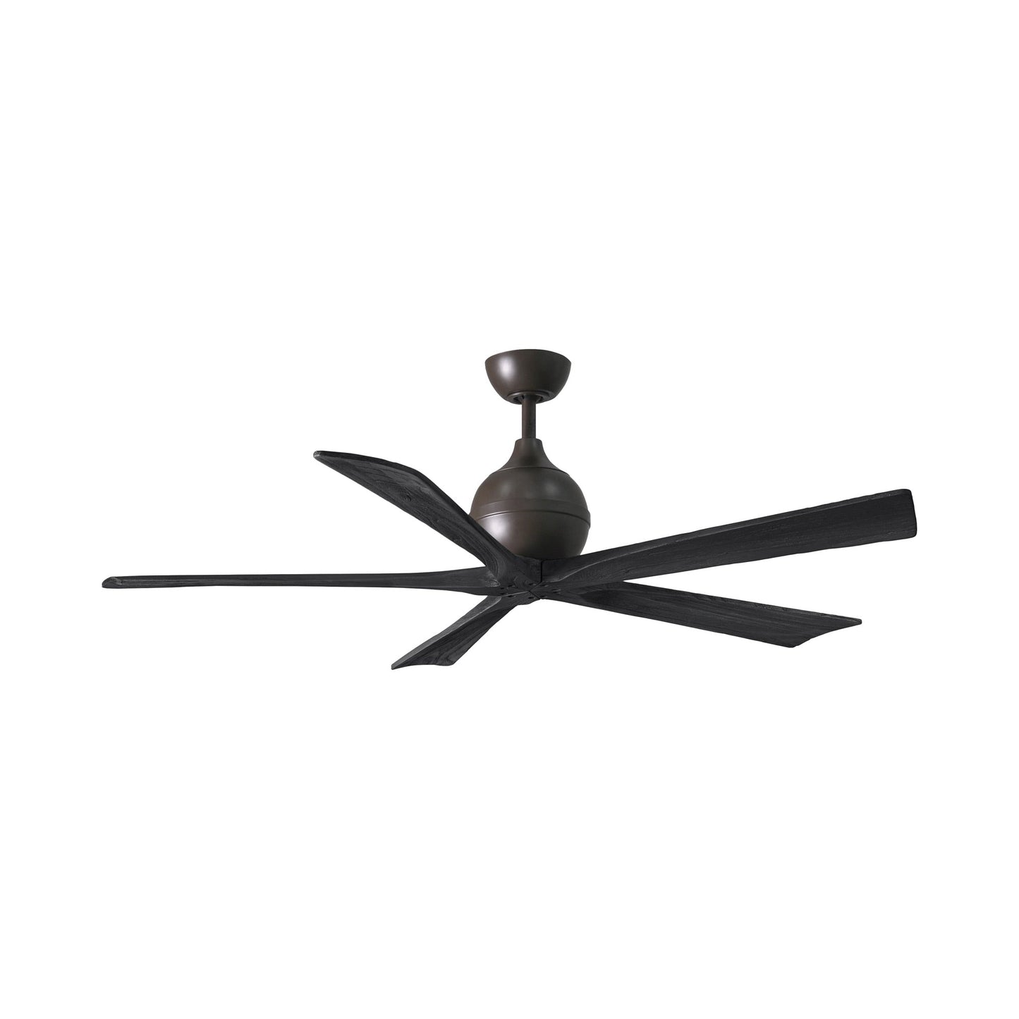 Irene Ceiling Fan in Textured Bronze/Matte Black (5-Blade/60-Inch).