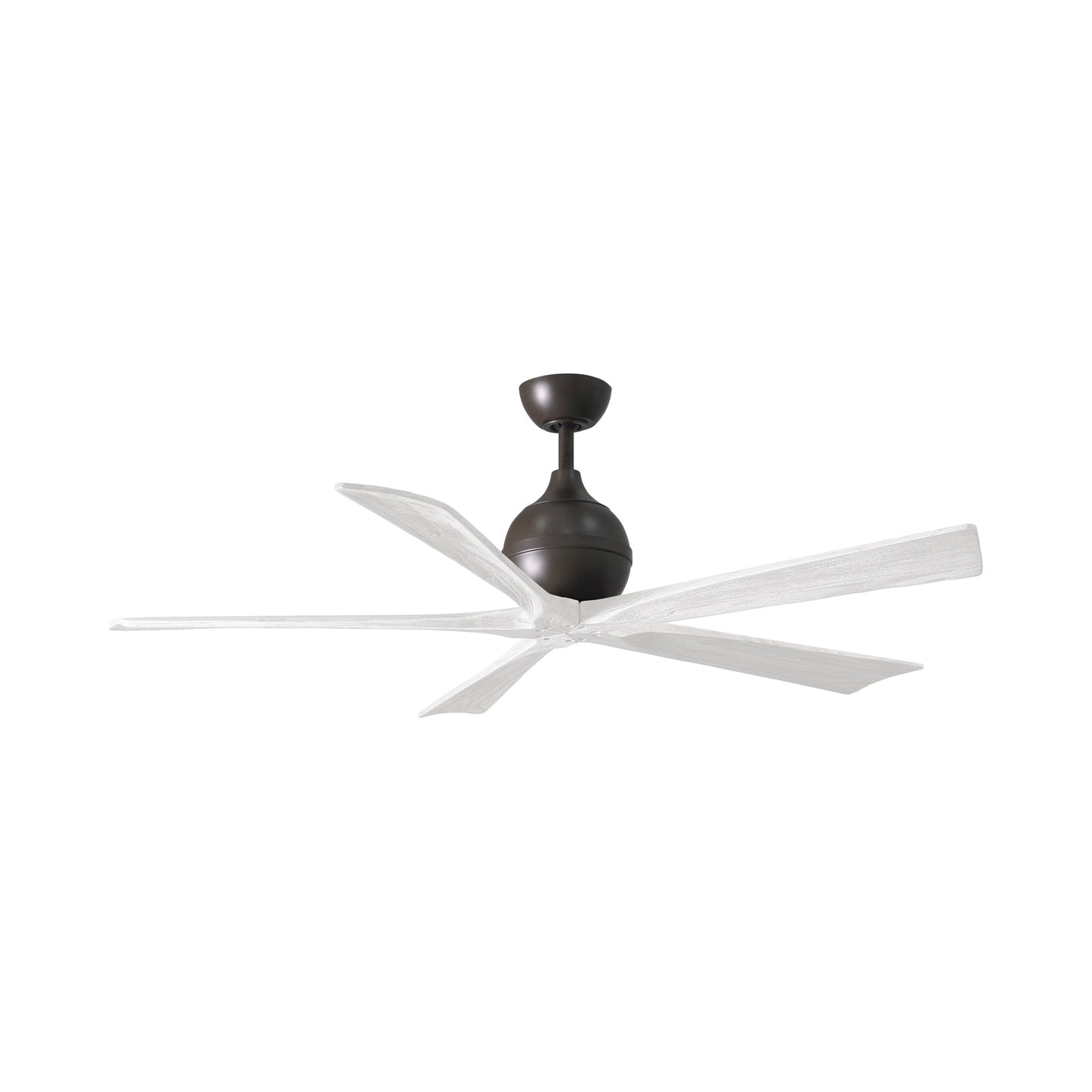 Irene Ceiling Fan in Textured Bronze/Matte White (5-Blade/60-Inch).