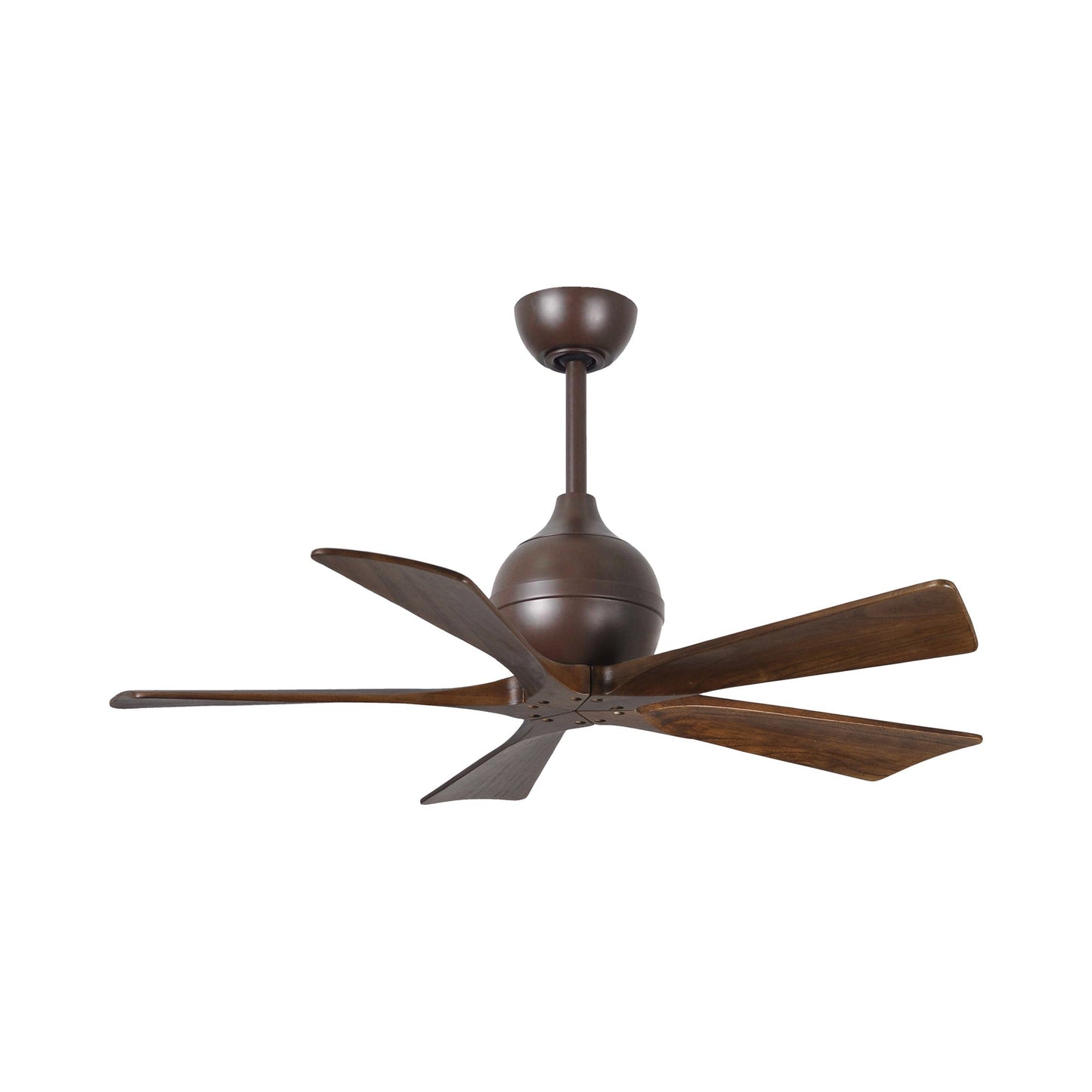 Irene Ceiling Fan in Textured Bronze/Walnut (5-Blade/42-Inch).