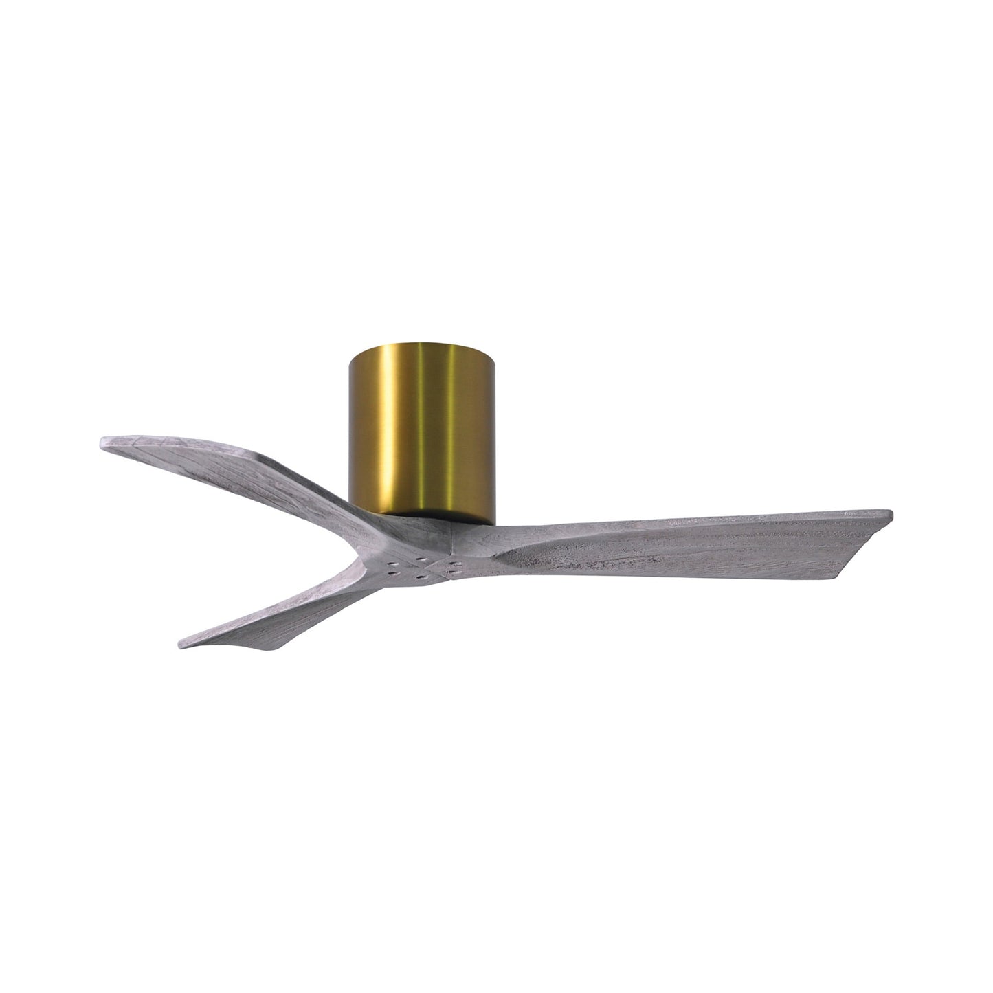 Irene IR3H Indoor / Outdoor Ceiling Fan in Brushed Brass/Barn Wood (42-Inch).