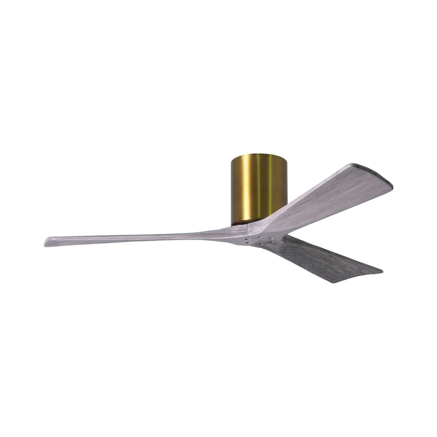 Irene IR3H Indoor / Outdoor Ceiling Fan in Brushed Brass/Barn Wood (52-Inch).