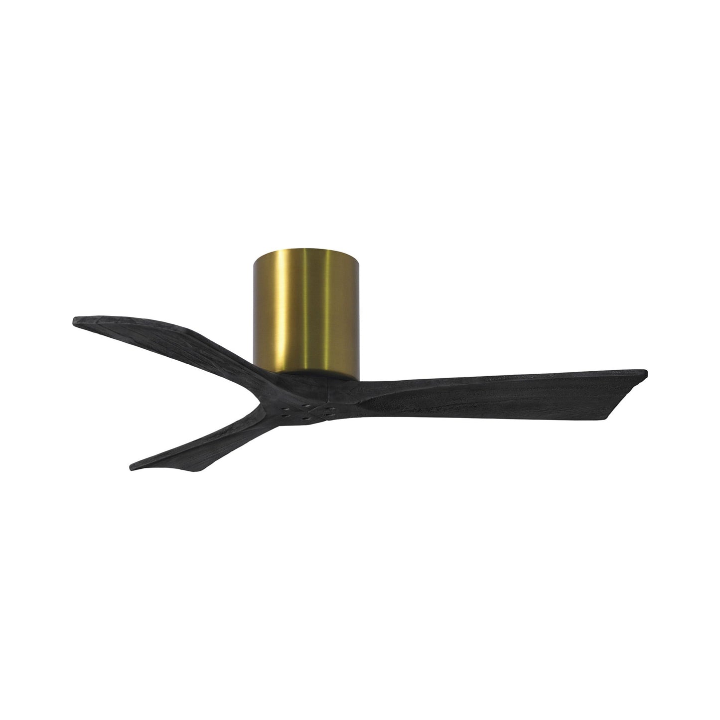 Irene IR3H Indoor / Outdoor Ceiling Fan in Brushed Brass/Matte Black (42-Inch).