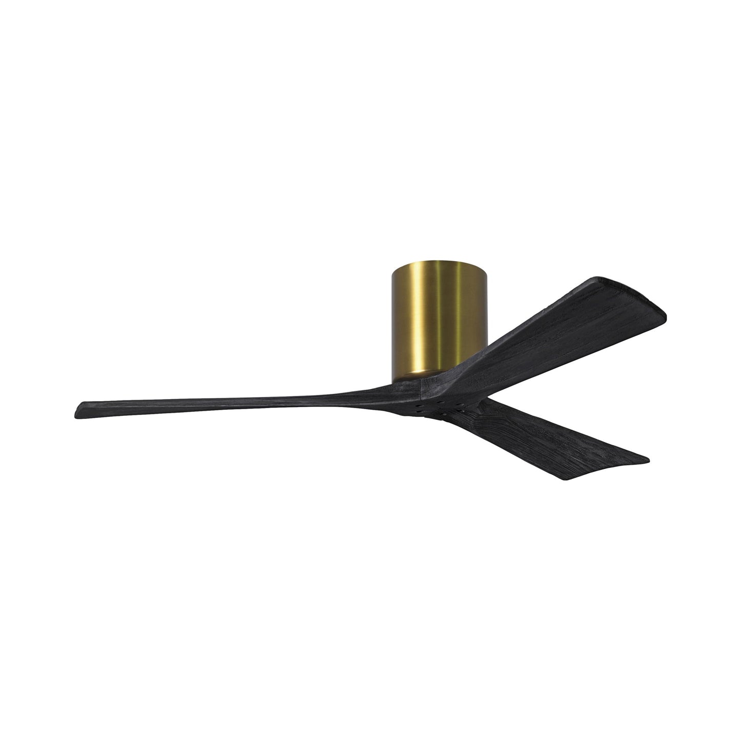 Irene IR3H Indoor / Outdoor Ceiling Fan in Brushed Brass/Matte Black (52-Inch).