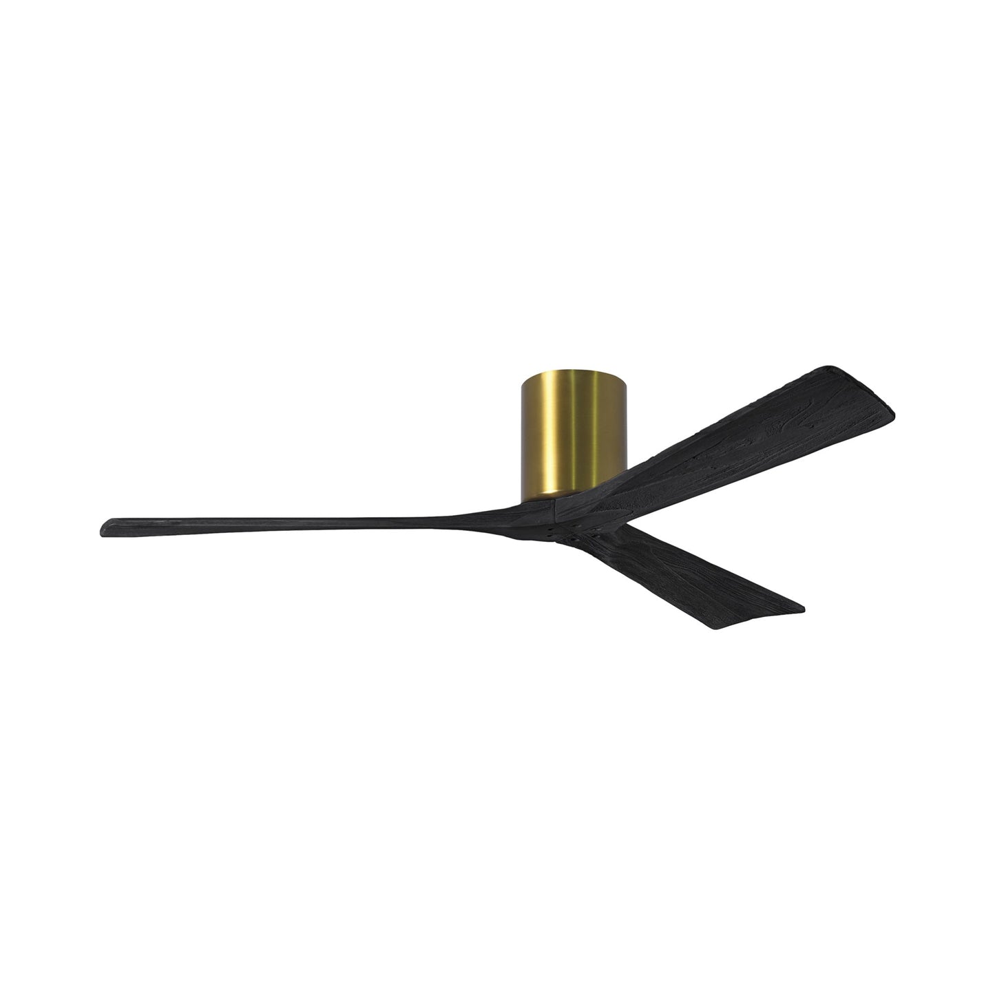 Irene IR3H Indoor / Outdoor Ceiling Fan in Brushed Brass/Matte Black (60-Inch).