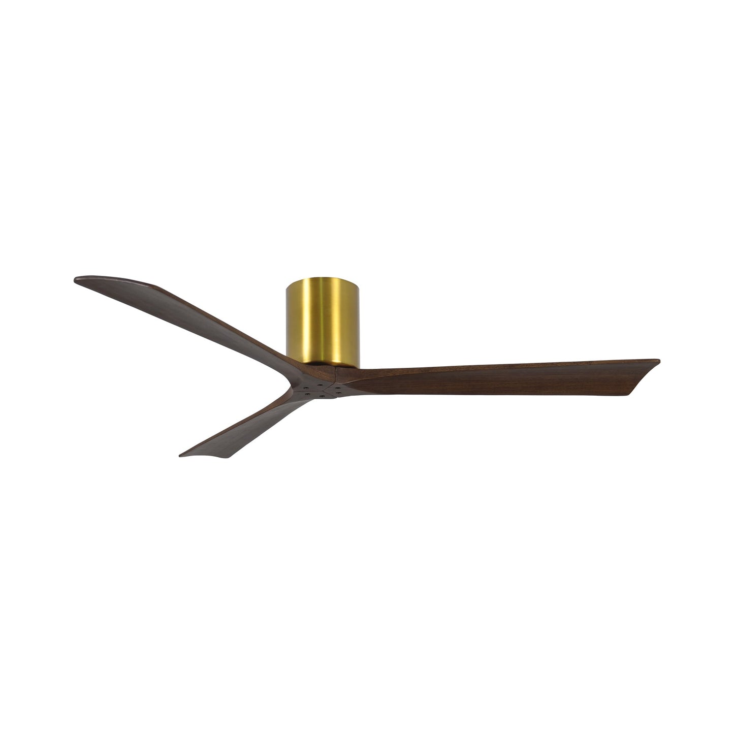 Irene IR3H Indoor / Outdoor Ceiling Fan in Brushed Brass/Walnut (60-Inch).