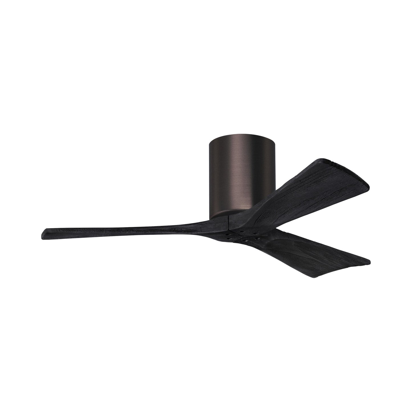 Irene IR3H Indoor / Outdoor Ceiling Fan in Brushed Bronze/Matte Black (42-Inch).