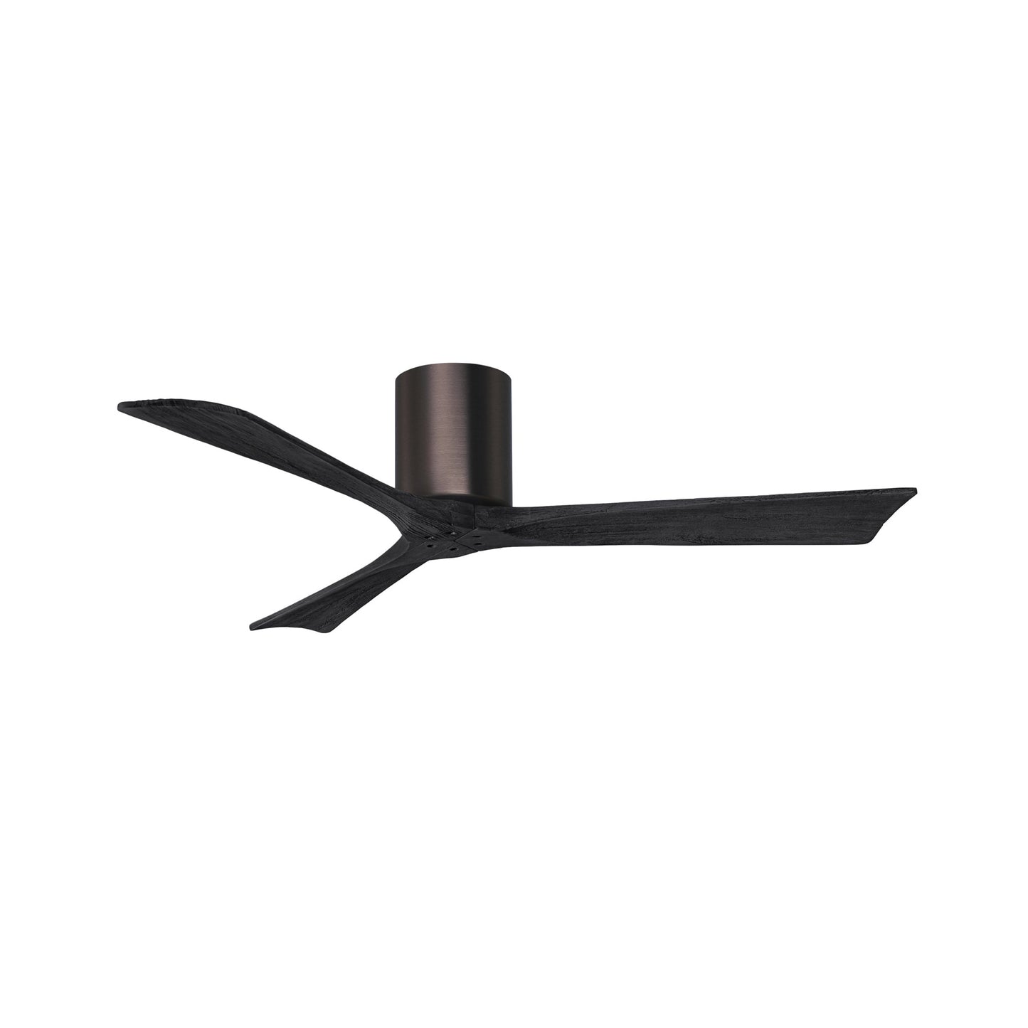 Irene IR3H Indoor / Outdoor Ceiling Fan in Brushed Bronze/Matte Black (52-Inch).