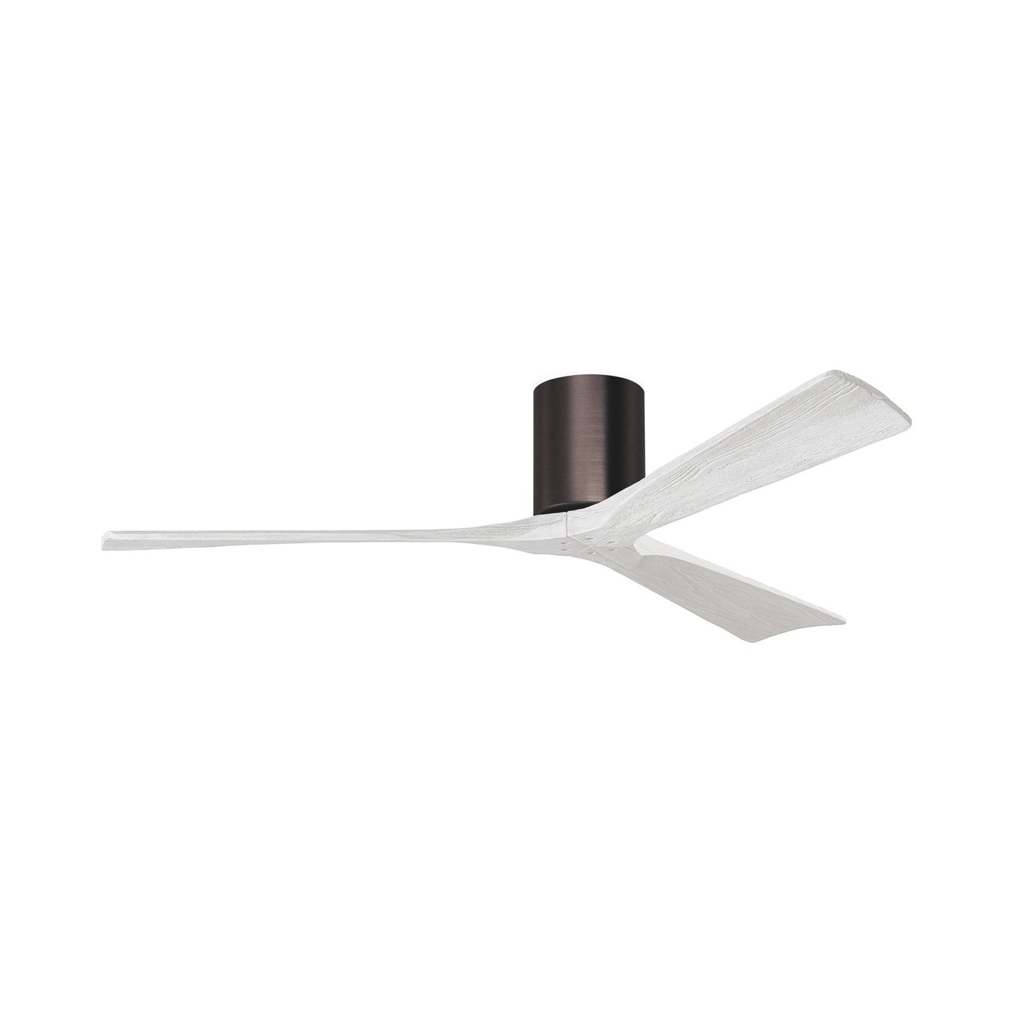 Irene IR3H Indoor / Outdoor Ceiling Fan in Brushed Bronze/Matte White (60-Inch).