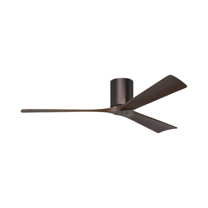 Irene IR3H Indoor / Outdoor Ceiling Fan in Brushed Bronze/Walnut (60-Inch).