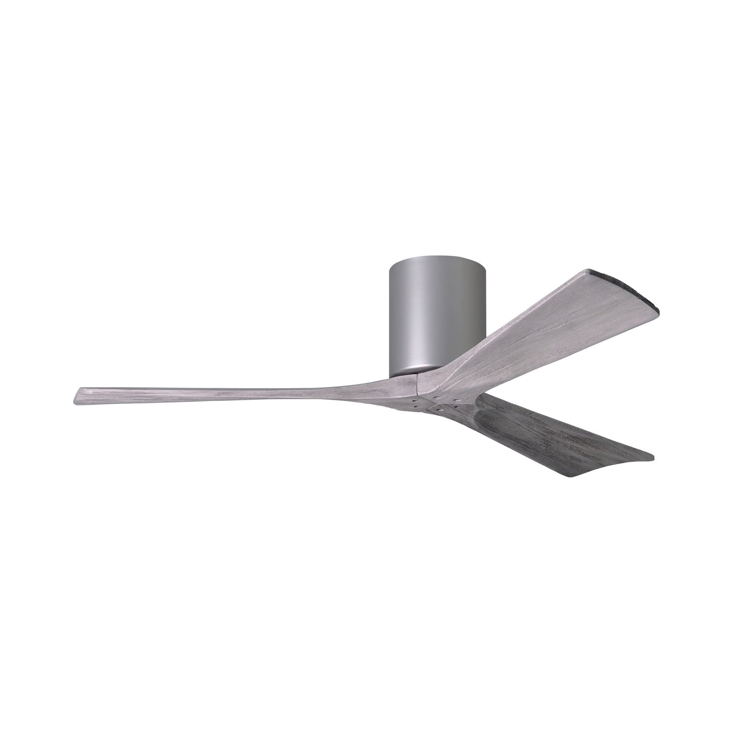 Irene IR3H Indoor / Outdoor Ceiling Fan in Brushed Nickel/Barn Wood (52-Inch).