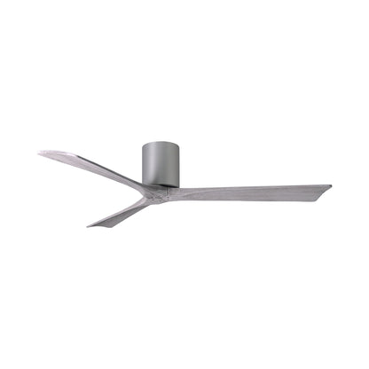 Irene IR3H Indoor / Outdoor Ceiling Fan in Brushed Nickel/Barn Wood (60-Inch).