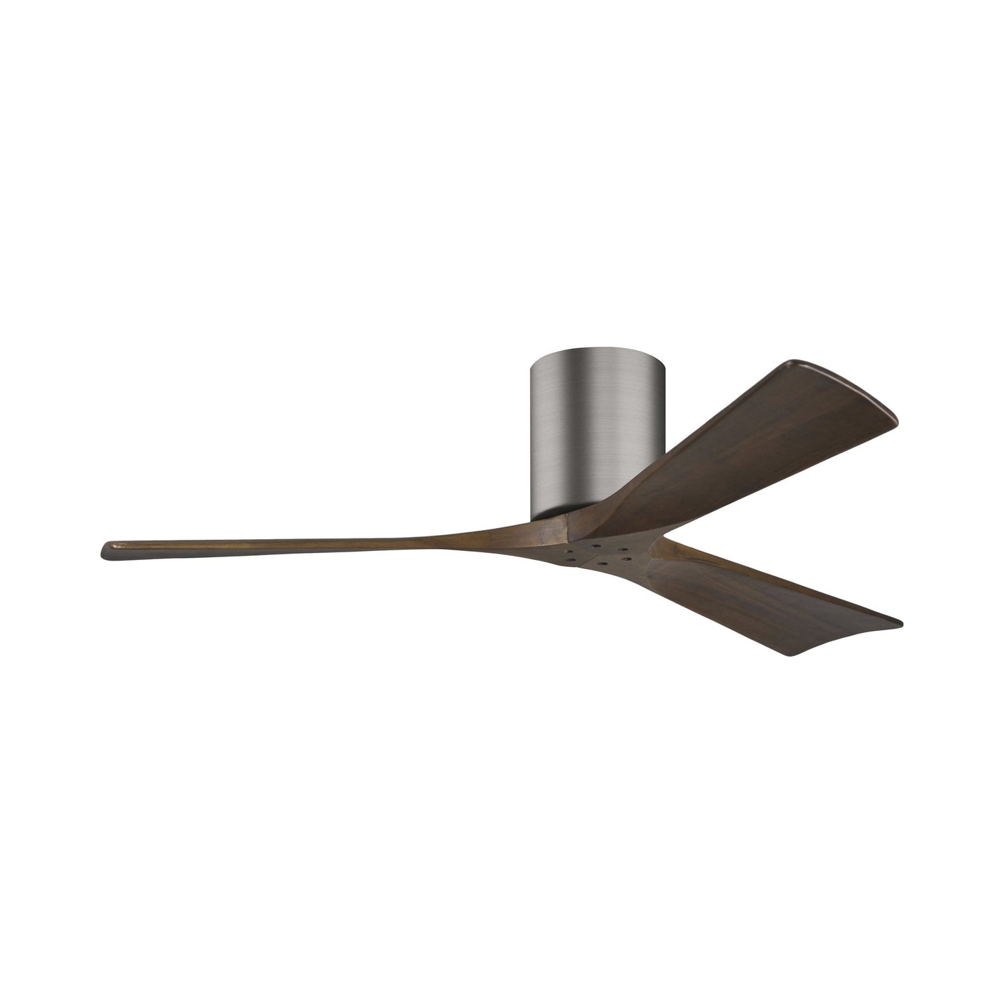 Irene IR3H Indoor / Outdoor Ceiling Fan in Brushed Pewter/Walnut (52-Inch).