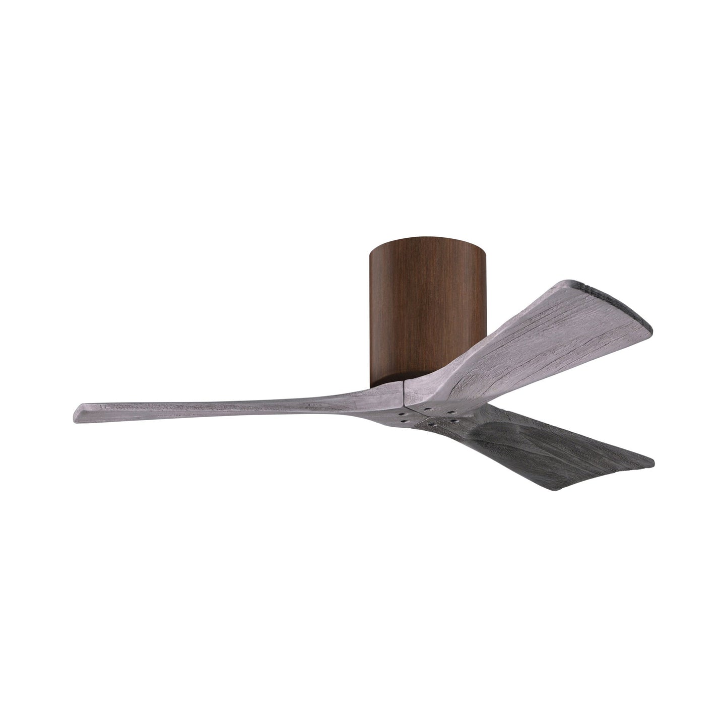 Irene IR3H Indoor / Outdoor Flush Mount Ceiling Fan in Walnut/Barn Wood (42-Inch).