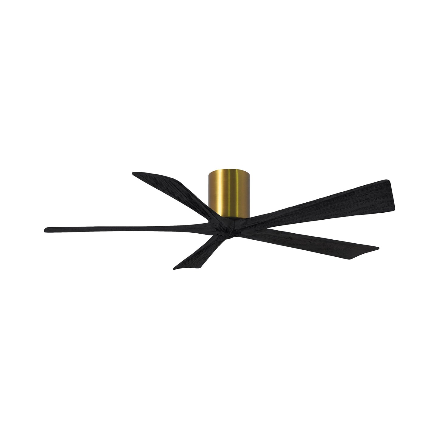 Irene IR5H Indoor / Outdoor Ceiling Fan in Brushed Brass/Matte Black (60-Inch).