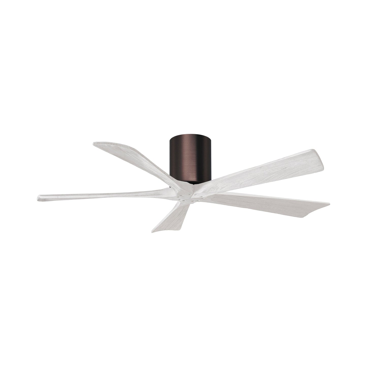 Irene IR5H Indoor / Outdoor Ceiling Fan in Brushed Bronze/Matte White (52-Inch).