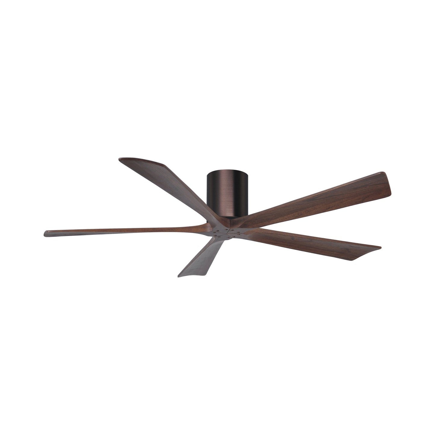 Irene IR5H Indoor / Outdoor Ceiling Fan in Brushed Bronze/Walnut (60-Inch).