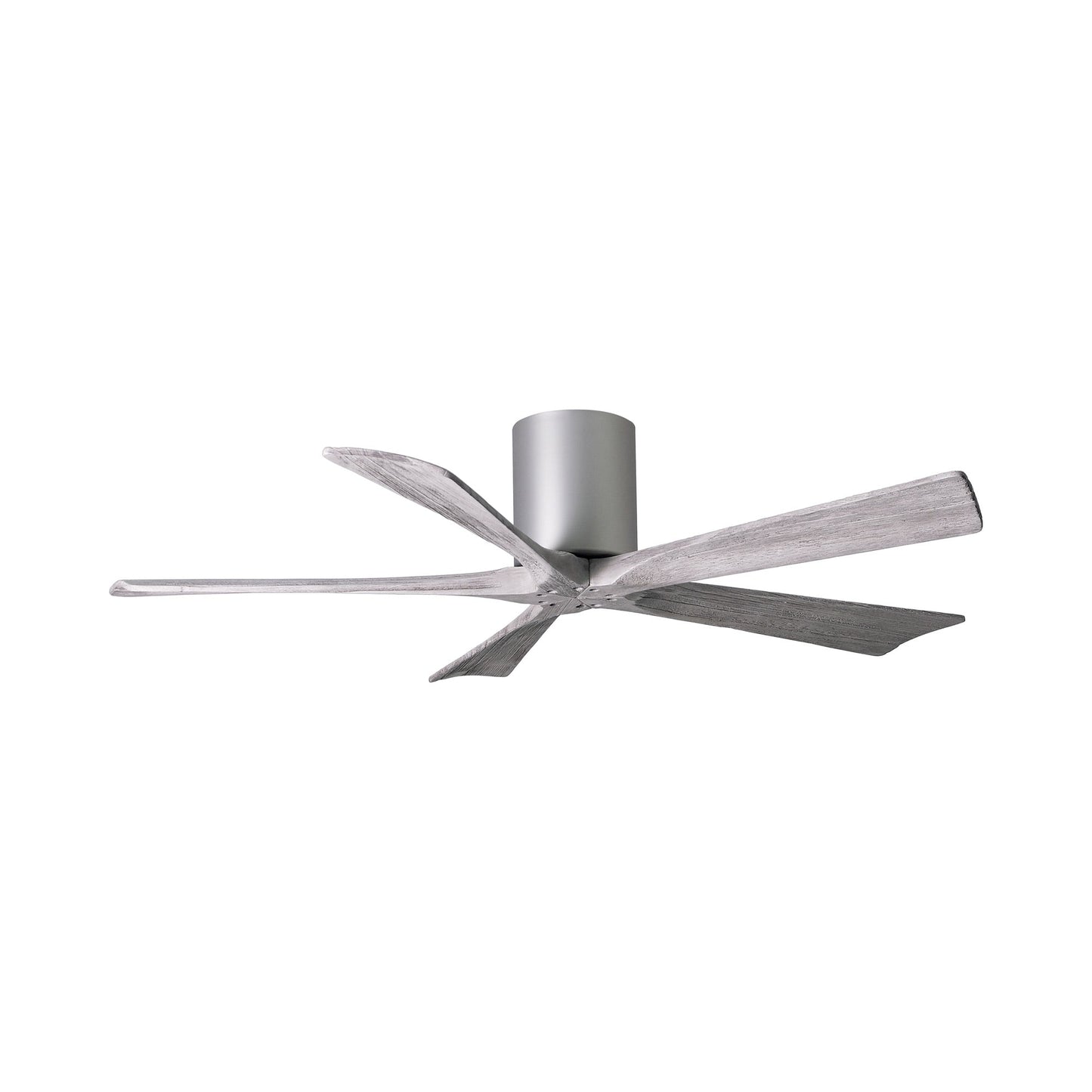 Irene IR5H Indoor / Outdoor Ceiling Fan in Brushed Nickel/Barn Wood (52-Inch).