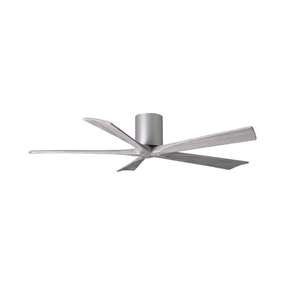 Irene IR5H Indoor / Outdoor Ceiling Fan in Brushed Nickel/Barn Wood (60-Inch).