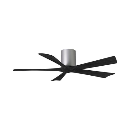 Irene IR5H Indoor / Outdoor Ceiling Fan in Brushed Nickel/Matte Black (52-Inch).