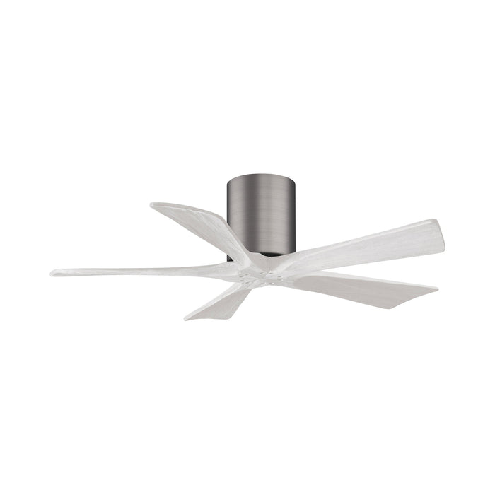 Irene IR5H Ceiling Fan in Brushed Pewter/Matte White (42-Inch).