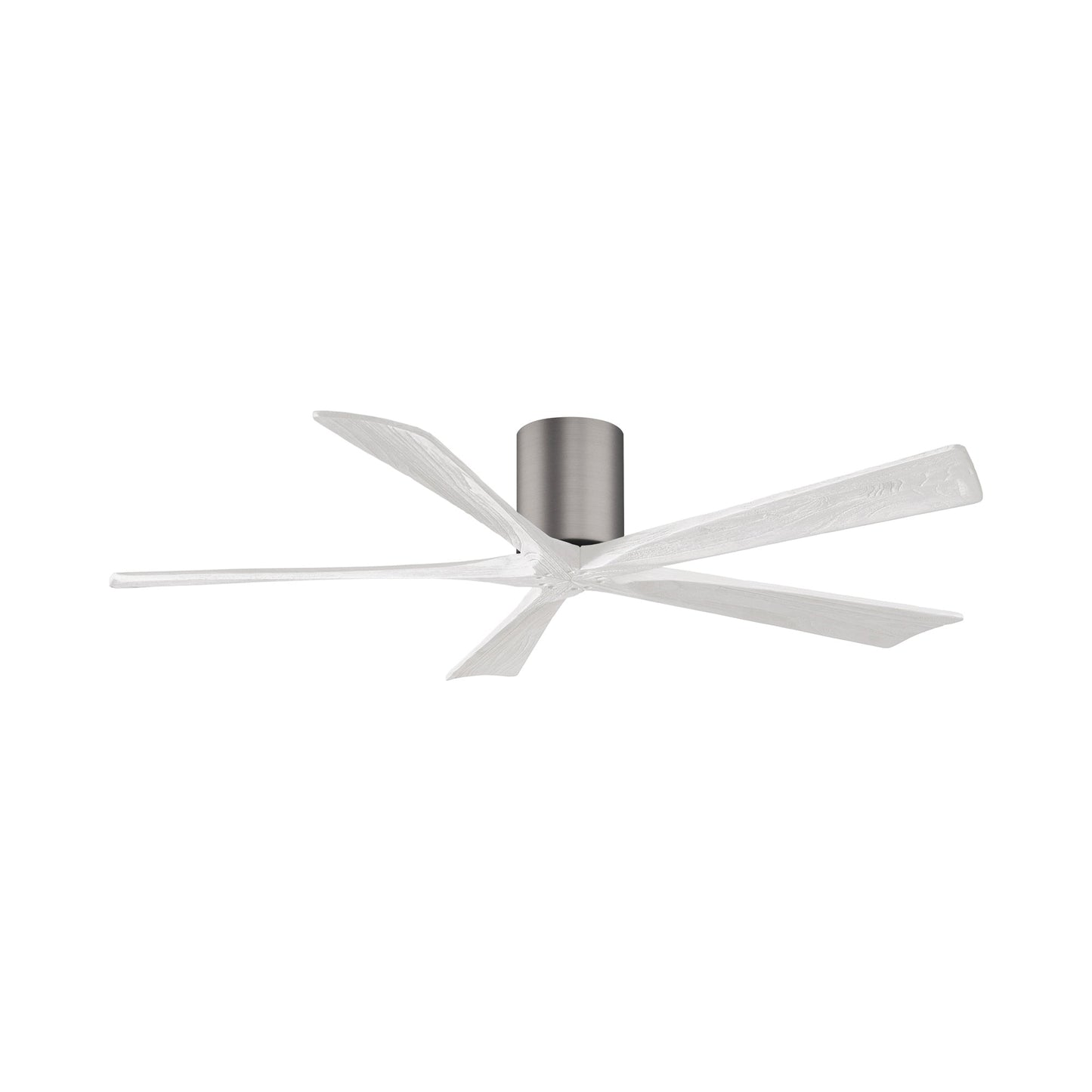 Irene IR5H Indoor / Outdoor Ceiling Fan in Brushed Pewter/Matte White (60-Inch).