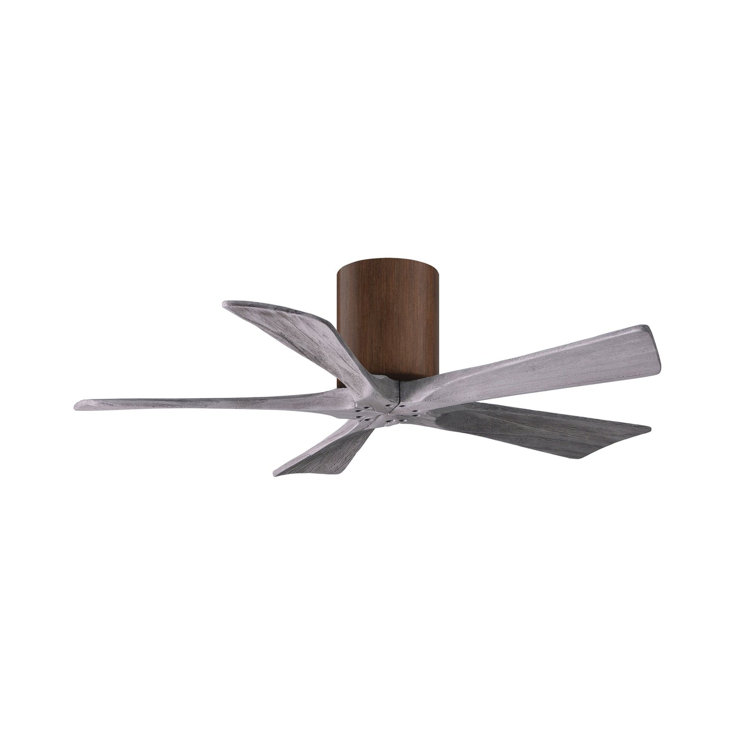 Irene IR5H Flush Mount Ceiling Fan in Walnut/Barn Wood (42-Inch).