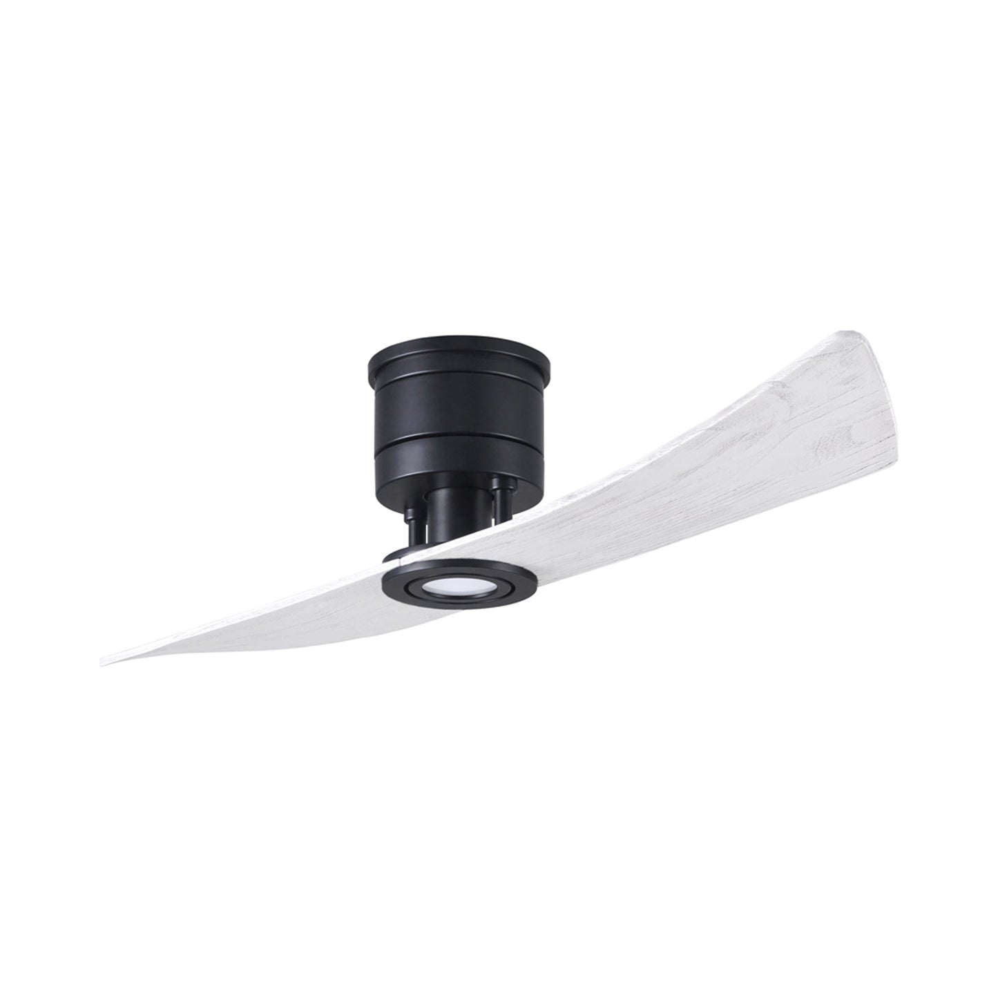 Lindsay LED Ceiling Fan in Matte Black/Matte White.