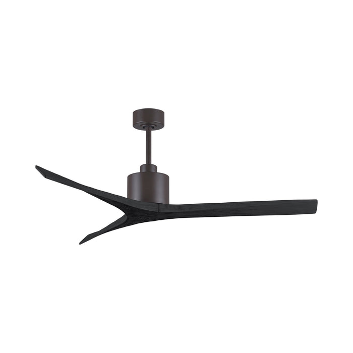 Mollywood Ceiling Fan in Textured Bronze/Matte Black (60-Inch).