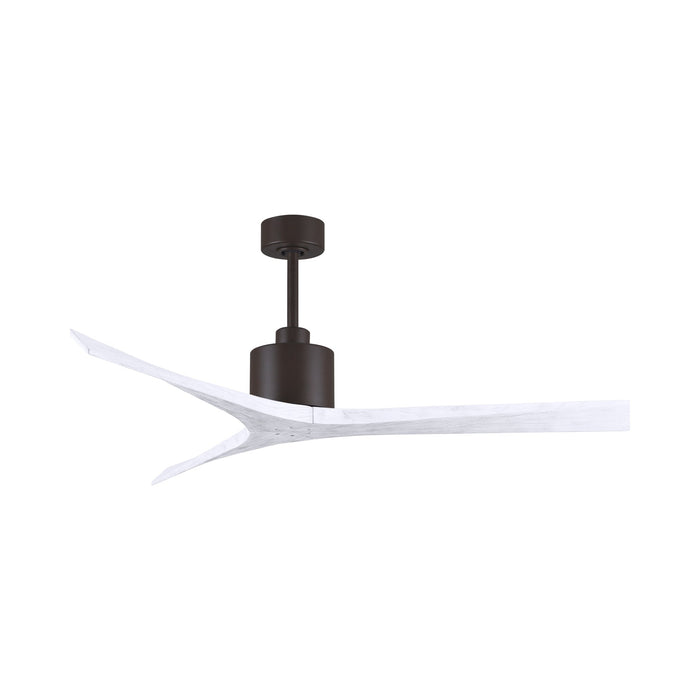 Mollywood Ceiling Fan in Textured Bronze/Matte White (60-Inch).