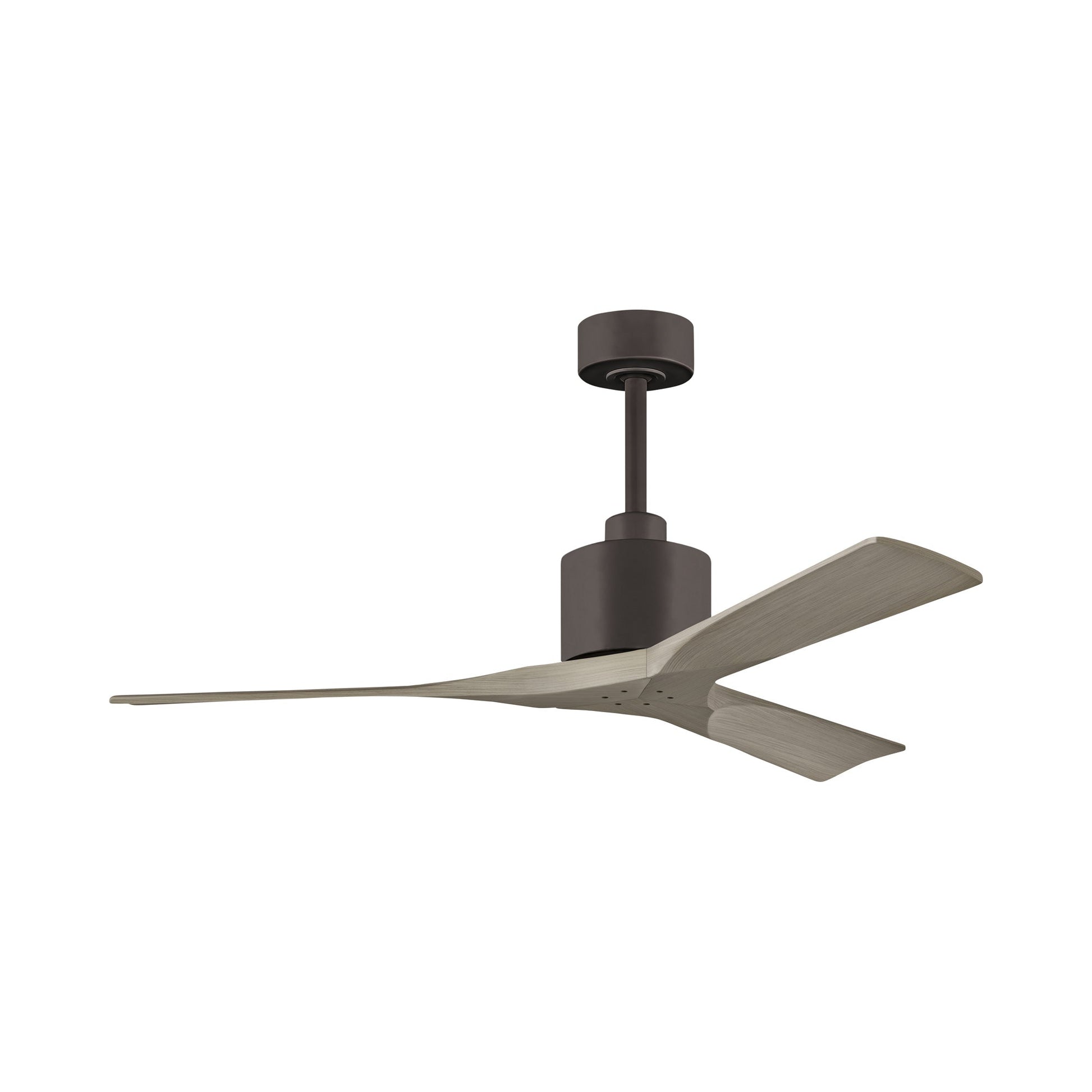 Nan Ceiling Fan in Textured Bronze/Gray Ash (52-Inch ).