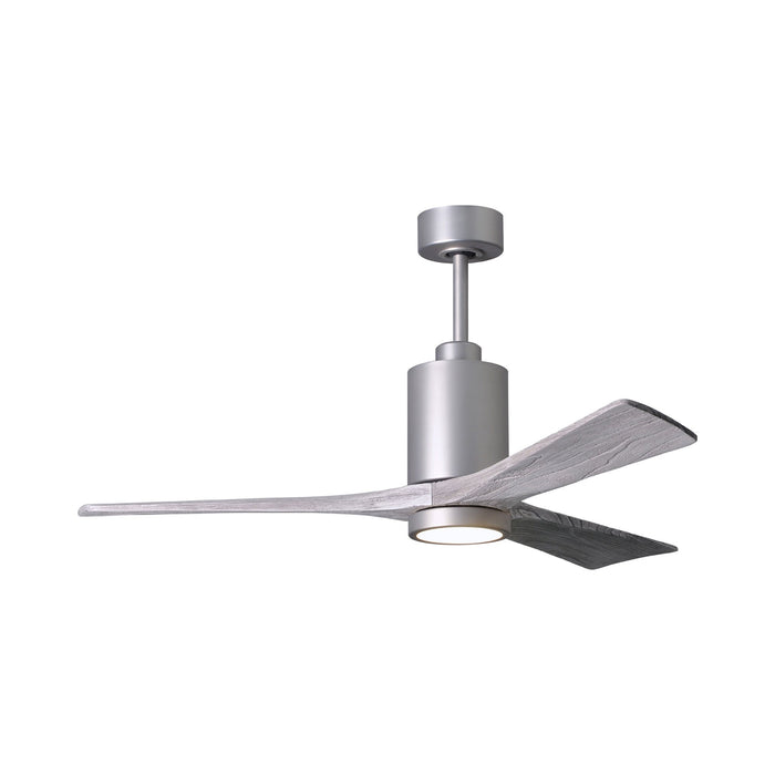 Patricia 3 LED Ceiling Fan in Brushed Nickel/Barnwood (52-Inch).