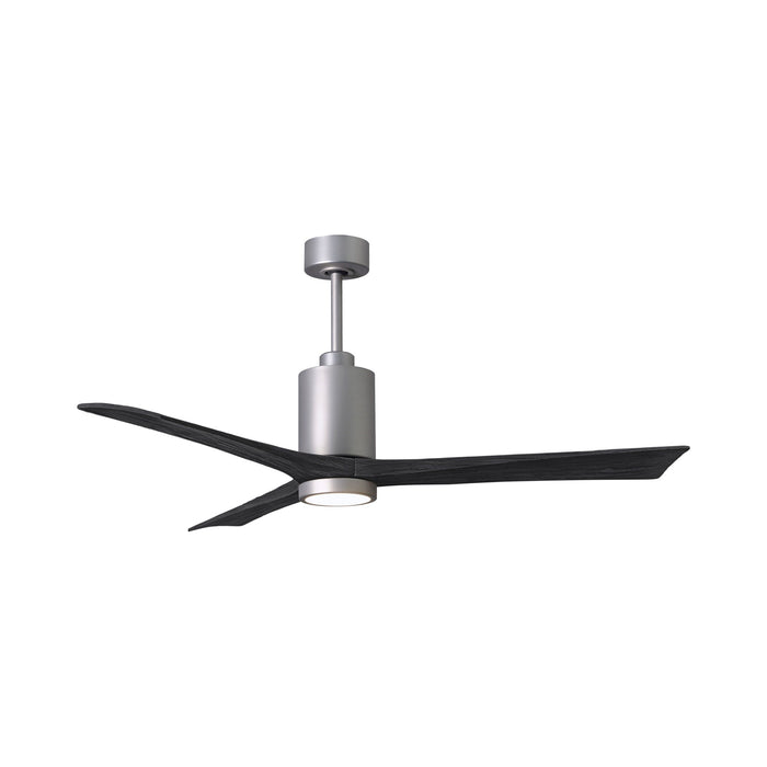Patricia 3 LED Ceiling Fan in Brushed Nickel/Matte Black (60-Inch).
