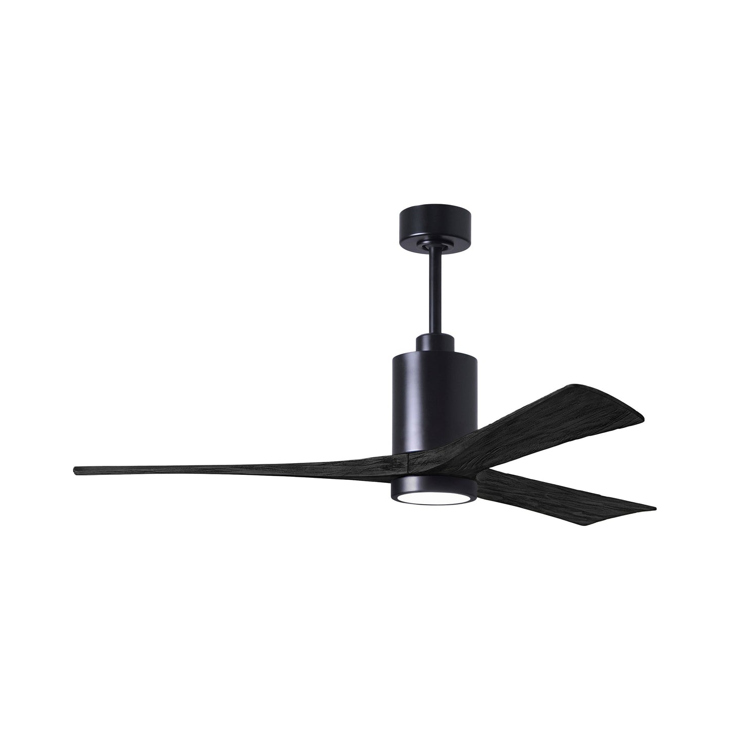 Patricia 3 Indoor / Outdoor LED Ceiling Fan in Matte Black/Matte Black (60-Inch).