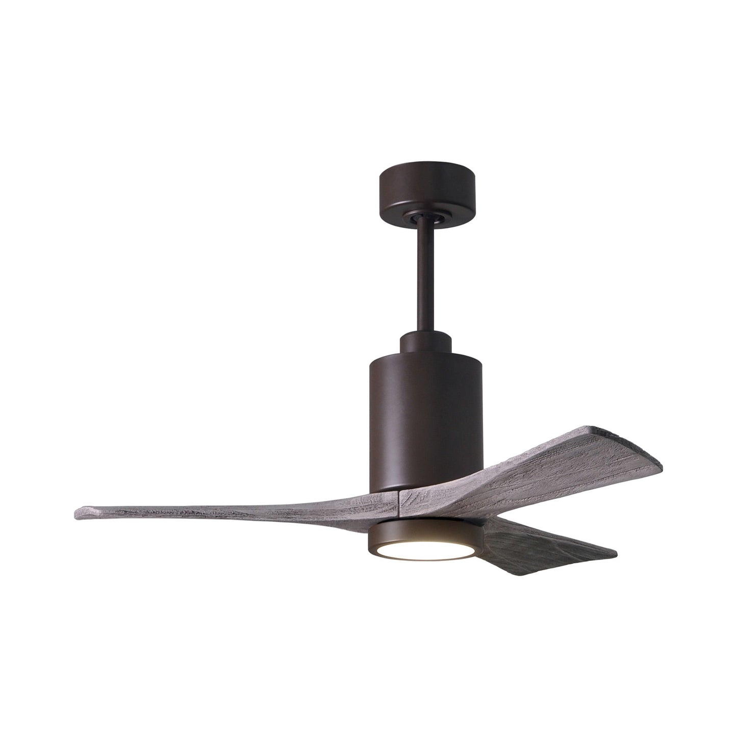 Patricia 3 Indoor / Outdoor LED Ceiling Fan in Textured Bronze/Barnwood (42-Inch).