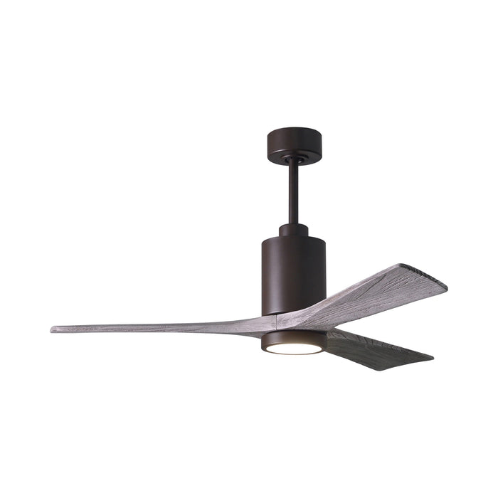Patricia 3 LED Ceiling Fan in Textured Bronze/Barnwood (52-Inch).